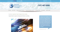 Desktop Screenshot of fairfieldpsych.com